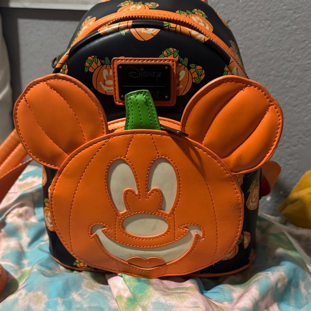 Disney Halloween Mickey Orange Backpack